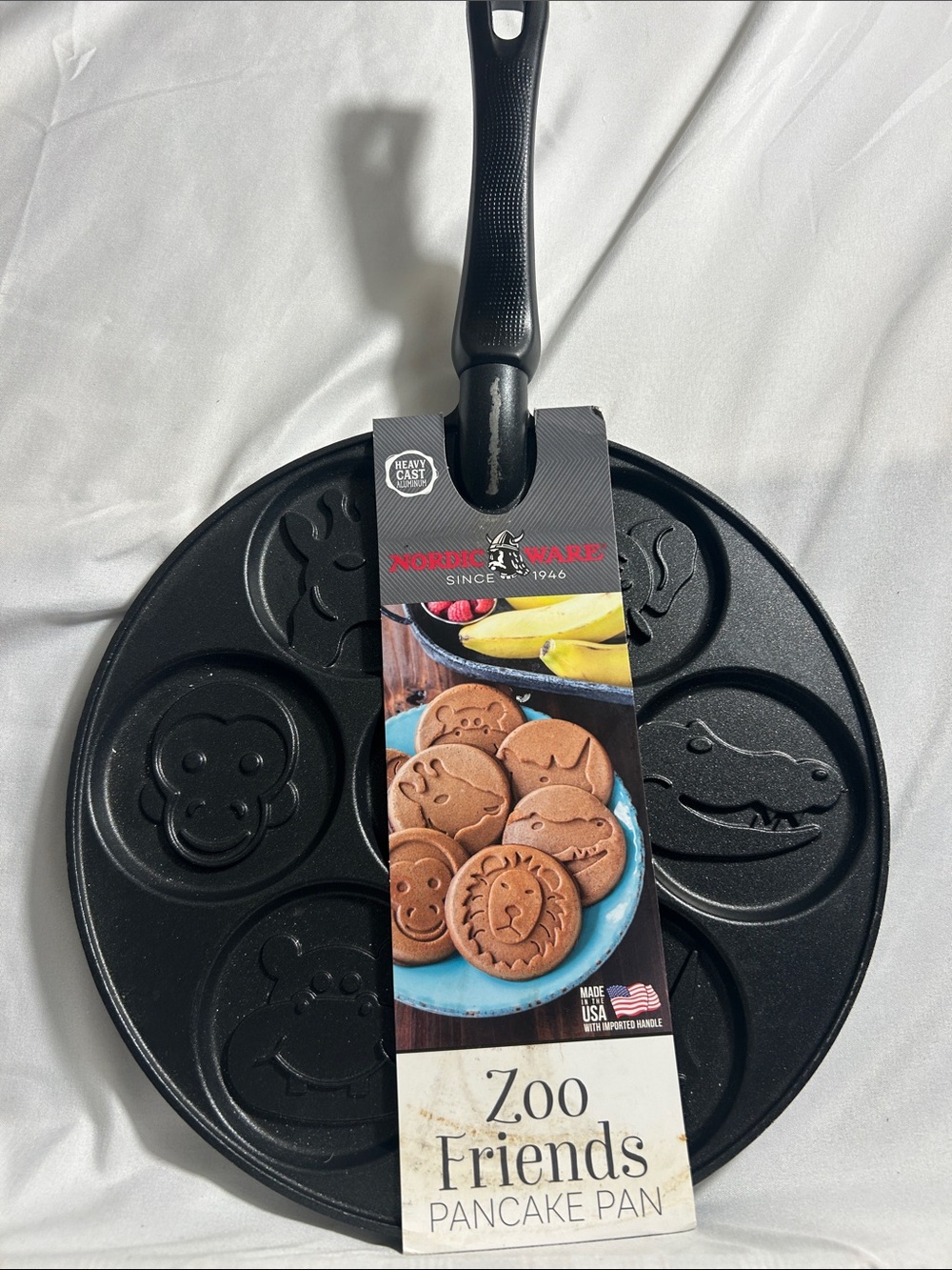 Nordic Ware Black Zoo Friends Animal-Shaped Pancake Pan